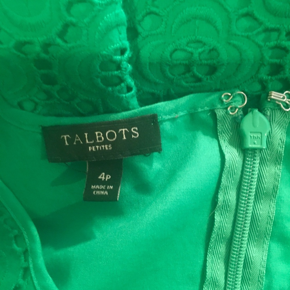 Talbots Cutwork Shift Dress 4 FREE SHIP - Picture 5 of 5